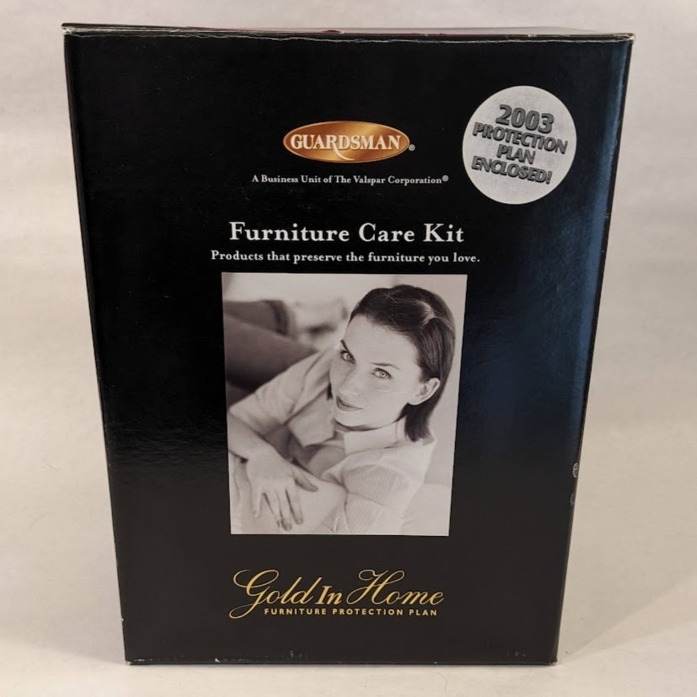 Vtg Guardsman Gold In Home Furniture Care Kit Wood Leather Stain Remover 2003